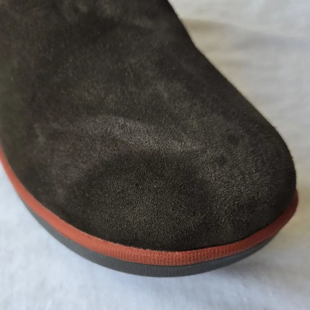 Bogs Boga Women's Tall Suede Fleece Lined Waterproof Winter Boots Brown Size 9.5